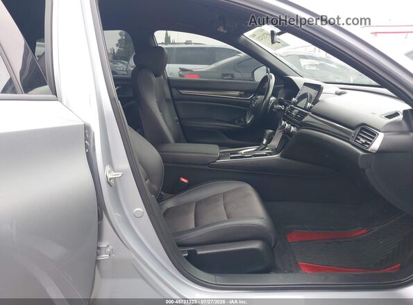 1HGCV1F39LA013951 2020 HONDA ACCORD Серебряный Вид салона спереди