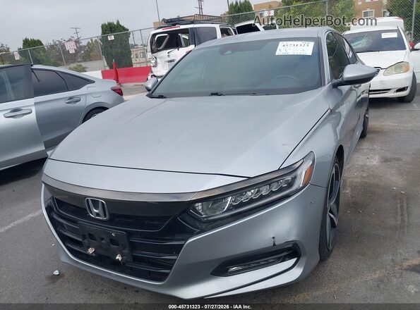 1HGCV1F39LA013951 2020 HONDA ACCORD Серебряный Вид задней части салона