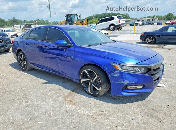 1HGCV1F39LA073535 2020 HONDA ACCORD Blue Przód prawy