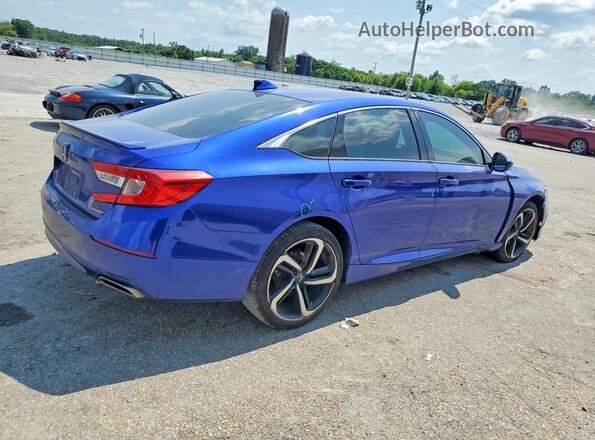 1HGCV1F39LA073535 2020 HONDA ACCORD Blue Tył prawy