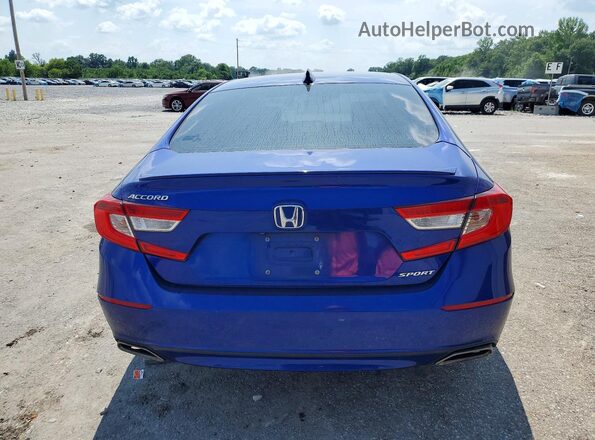 1HGCV1F39LA073535 2020 HONDA ACCORD Blue Widok z tyłu