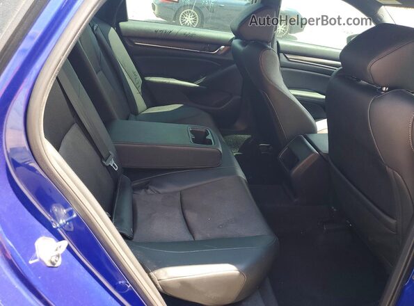 1HGCV1F39LA073535 2020 HONDA ACCORD Blue Widok tylnych siedzeń
