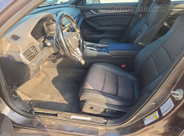 1HGCV1F39LA111166 2020 HONDA ACCORD Угольный Вид салона спереди
