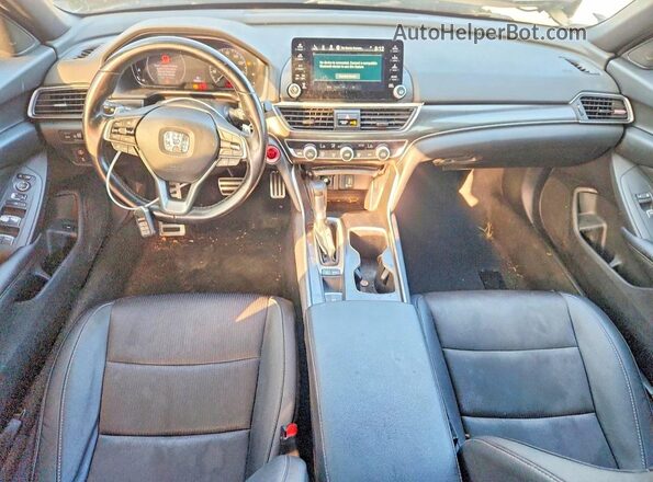 1HGCV1F39LA111166 2020 HONDA ACCORD Угольный Вид панели приборов