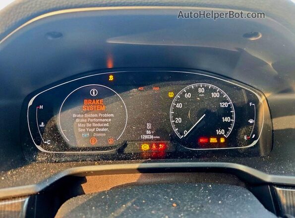 1HGCV1F39LA111166 2020 HONDA ACCORD Угольный Вид щитка приборов