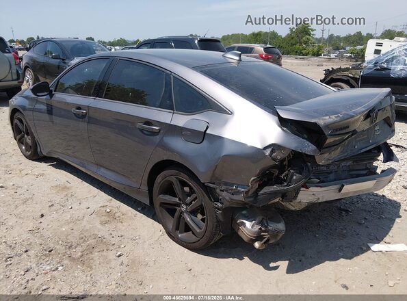 1HGCV1F39LA143406 2020 HONDA ACCORD Gray Հետևի ձախ