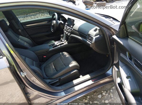 1HGCV1F39LA143406 2020 HONDA ACCORD Gray Սալոնի դիմացի տեսք