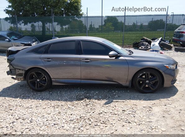1HGCV1F39LA143406 2020 HONDA ACCORD Gray Սալոնի հետևի տեսք