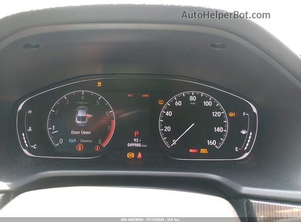 1HGCV1F39LA143406 2020 HONDA ACCORD Gray Հետևի նստատեղերի տեսք