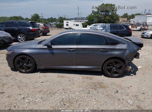 1HGCV1F39LA143406 2020 HONDA ACCORD Gray Սալոնի 360 աստիճան տեսք