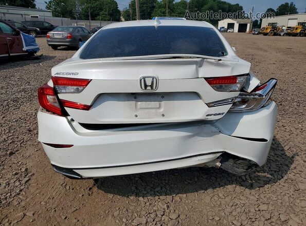 1HGCV1F39LA143860 2020 HONDA ACCORD Белый Вид сзади