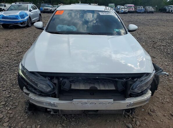 1HGCV1F39LA143860 2020 HONDA ACCORD Белый Вид спереди