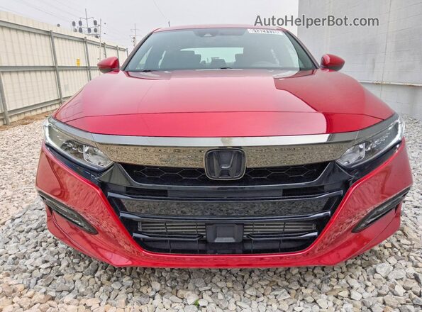 1HGCV1F39LA144278 2020 HONDA ACCORD Red Вид спереду