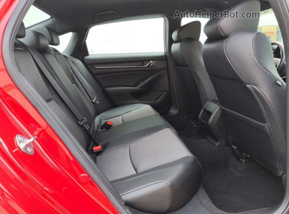1HGCV1F39LA144278 2020 HONDA ACCORD Red Вид задніх сидінь