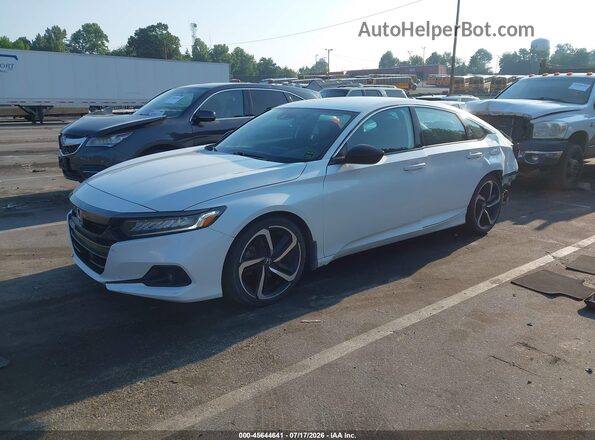 1HGCV1F39MA031139 2021 HONDA ACCORD White Передня ліва чверть