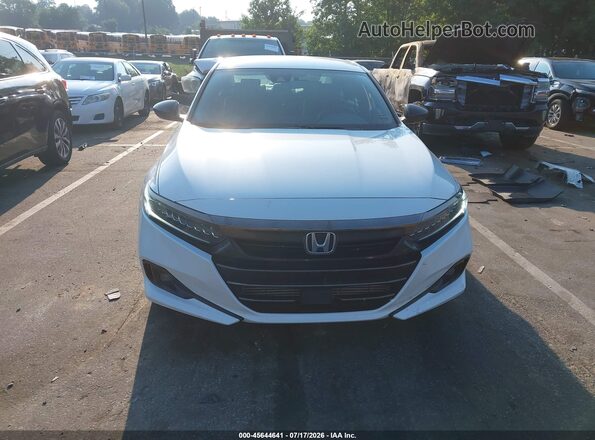 1HGCV1F39MA031139 2021 HONDA ACCORD White Вид задньої частини салону