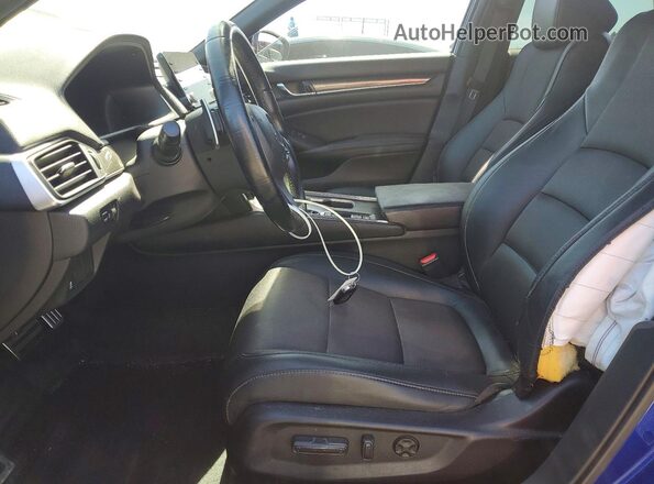 1HGCV1F39MA064383 2021 HONDA ACCORD Blue Vista interior delantera