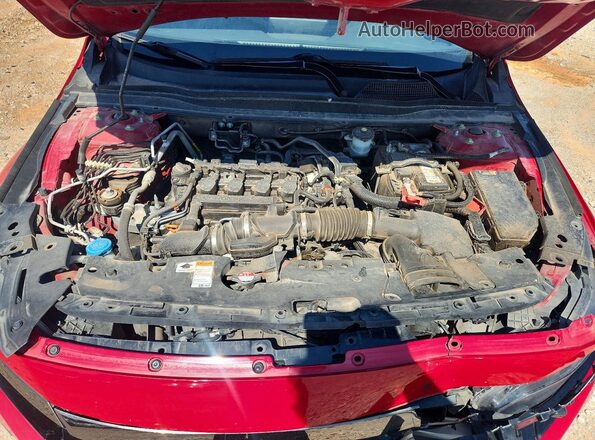 1HGCV1F39MA082396 2021 HONDA ACCORD Red Vista interior trasera