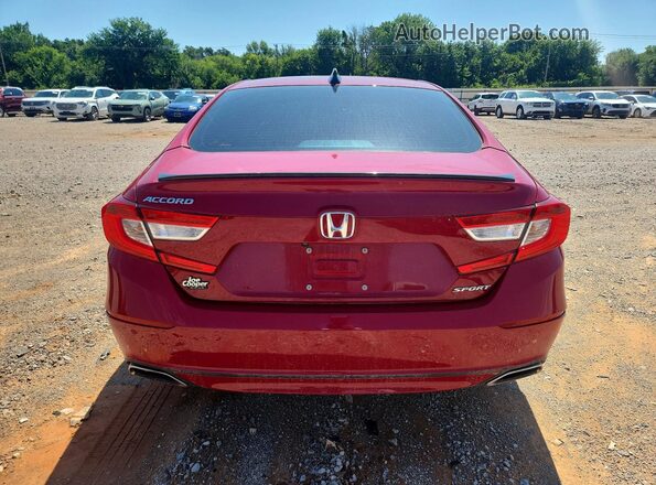 1HGCV1F39MA082396 2021 HONDA ACCORD Red Vista trasera
