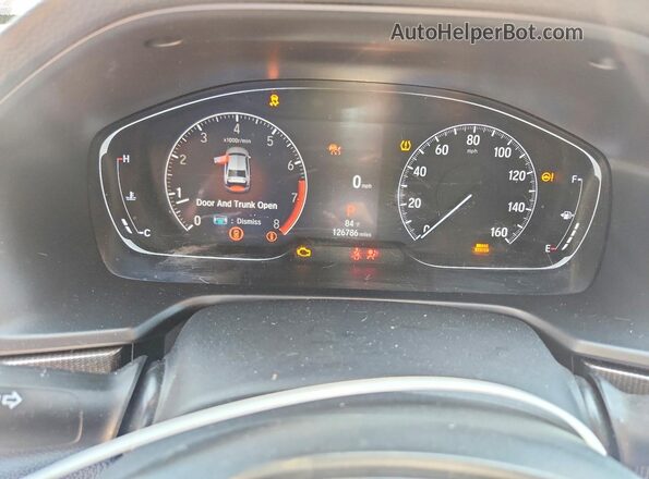 1HGCV1F39MA082396 2021 HONDA ACCORD Red Vista del cuadro de instrumentos