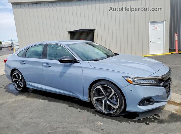 1HGCV1F39MA113808 2021 HONDA ACCORD Gray Delantero derecho