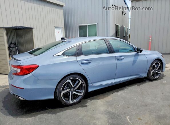 1HGCV1F39MA113808 2021 HONDA ACCORD Gray Trasero derecho