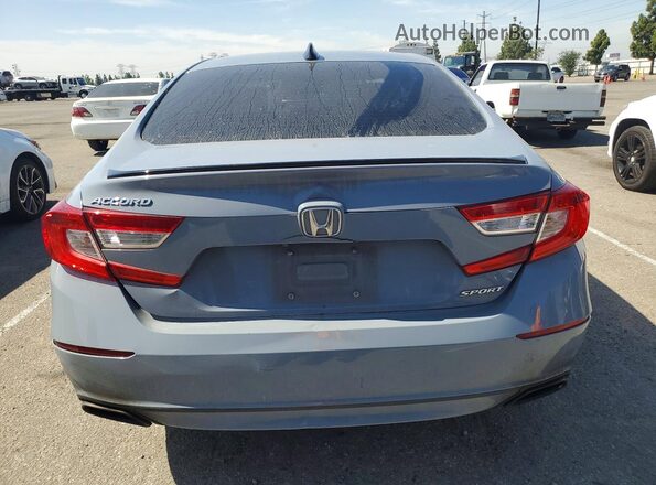 1HGCV1F39NA006050 2022 HONDA ACCORD Gray Rear view