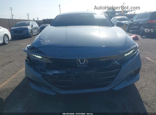 1HGCV1F39NA079161 2022 HONDA ACCORD Light Blue Вид щитка приладів