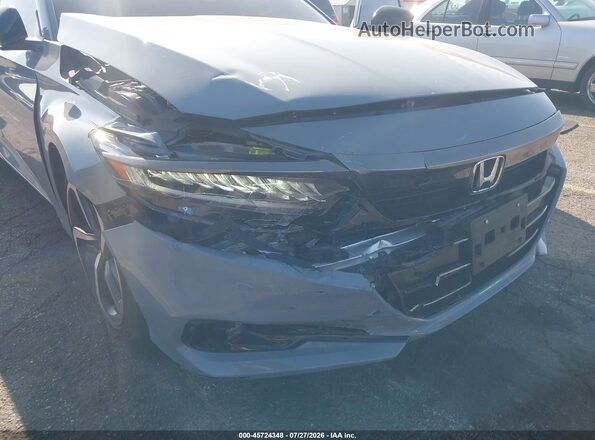 1HGCV1F39NA079161 2022 HONDA ACCORD Light Blue Вид спереду