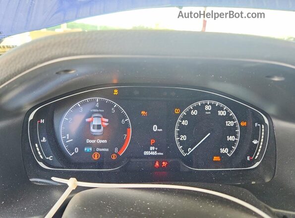 1HGCV1F39NA089852 2022 HONDA ACCORD Blue Widok zestawu wskaźników