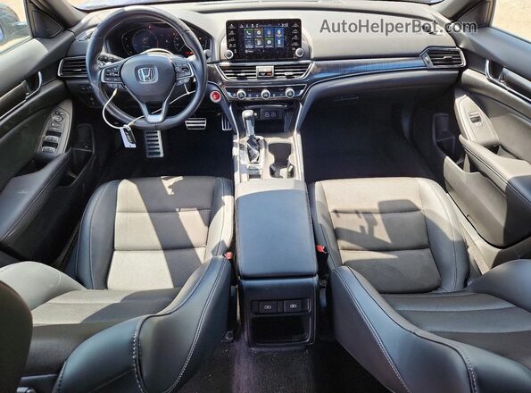1HGCV1F39NA113079 2022 HONDA ACCORD Синий Вид панели приборов