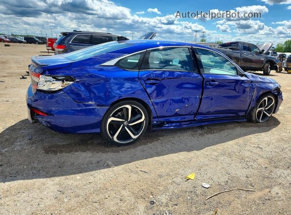 1HGCV1F39NA113079 2022 HONDA ACCORD Синий Задняя правая четверть