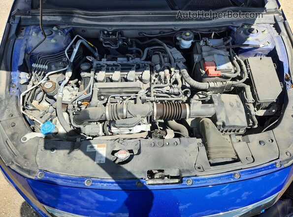 1HGCV1F39NA113079 2022 HONDA ACCORD Синий Вид задней части салона