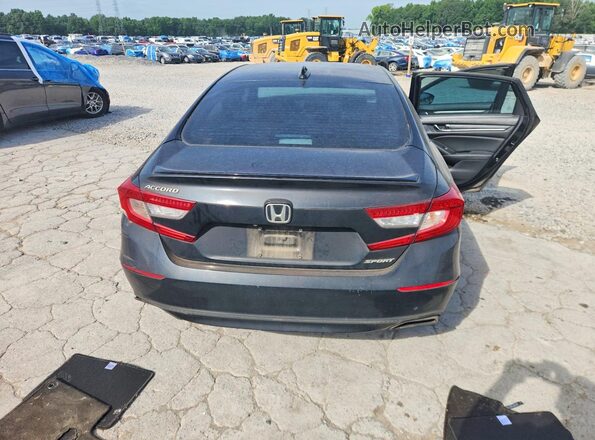 1HGCV1F3XJA068079 2018 HONDA ACCORD Black Rear view