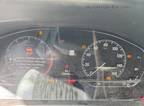 1HGCV1F3XJA068079 2018 HONDA ACCORD Black Instrument cluster view