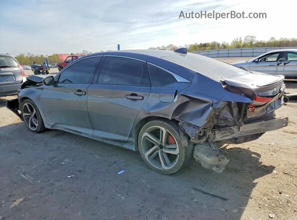 1HGCV1F3XJA097050 2018 HONDA ACCORD Gray Tył lewy