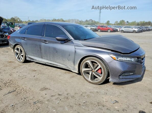 1HGCV1F3XJA097050 2018 HONDA ACCORD Gray Przód prawy