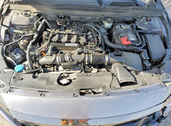 1HGCV1F3XJA097050 2018 HONDA ACCORD Gray Widok wnętrza z tyłu