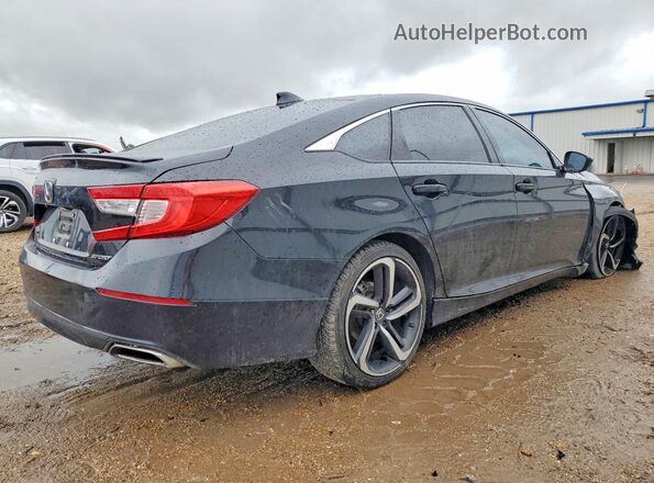 1HGCV1F3XJA130497 2018 HONDA ACCORD Black უკანა მარჯვენა
