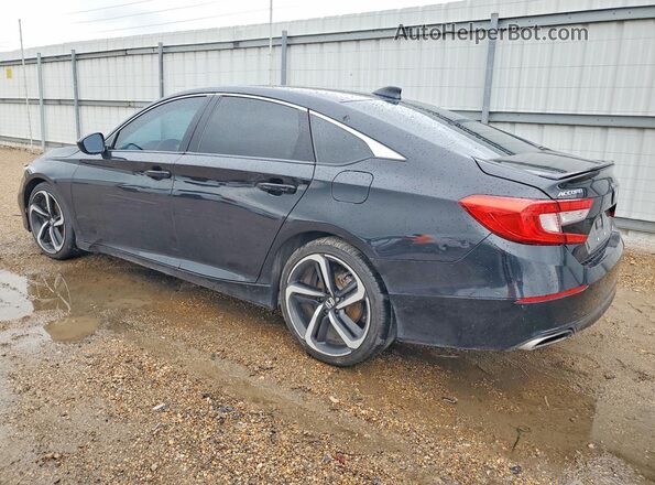 1HGCV1F3XJA130497 2018 HONDA ACCORD Black უკანა მარცხენა