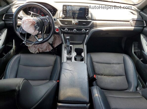 1HGCV1F3XJA130497 2018 HONDA ACCORD Black წინა პანელის ხედი