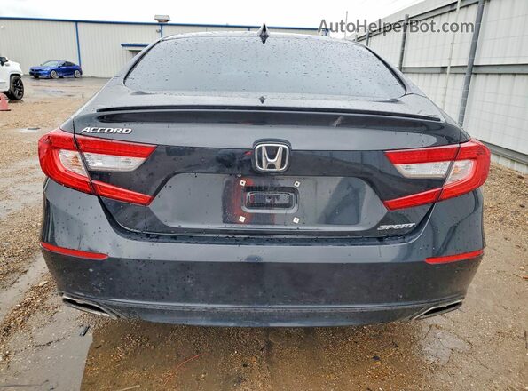 1HGCV1F3XJA130497 2018 HONDA ACCORD Black უკანა ხედი