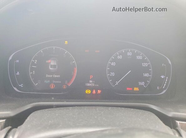 1HGCV1F3XJA148725 2018 HONDA ACCORD Black Instrument cluster view
