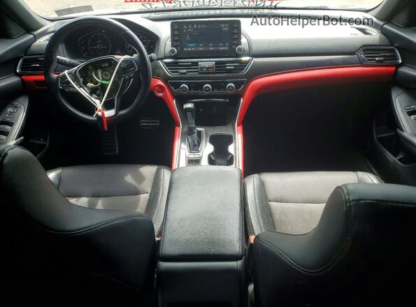 1HGCV1F3XJA148725 2018 HONDA ACCORD Black Dashboard view