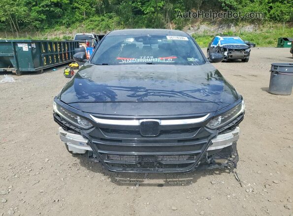 1HGCV1F3XJA148725 2018 HONDA ACCORD Black Front view
