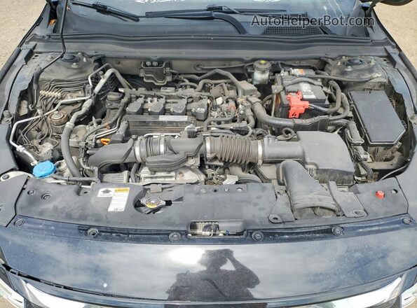 1HGCV1F3XJA148725 2018 HONDA ACCORD Black Rear interior view