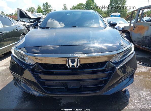 1HGCV1F3XJA158512 2018 HONDA ACCORD Черный Вид щитка приборов
