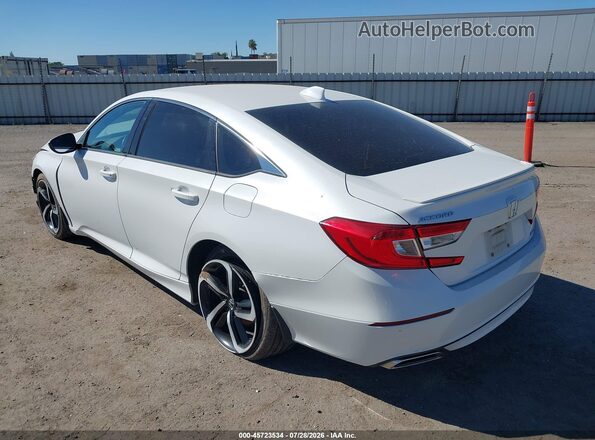 1HGCV1F3XJA189257 2018 HONDA ACCORD White Tył lewy