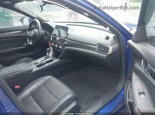 1HGCV1F3XJA210415 2018 HONDA ACCORD Dark Blue Front interior view