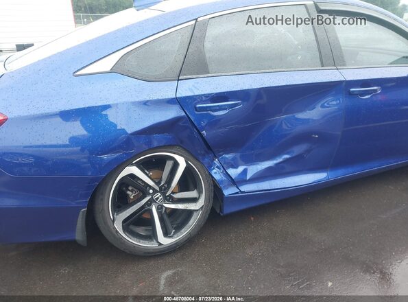 1HGCV1F3XJA210415 2018 HONDA ACCORD Dark Blue Front view